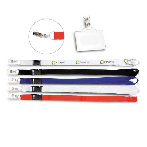 תגי שם ושרוכים ממותגים / שרוכים לצוואר לתערוכות וכנסים  שרוך קליפס עם תג עובד