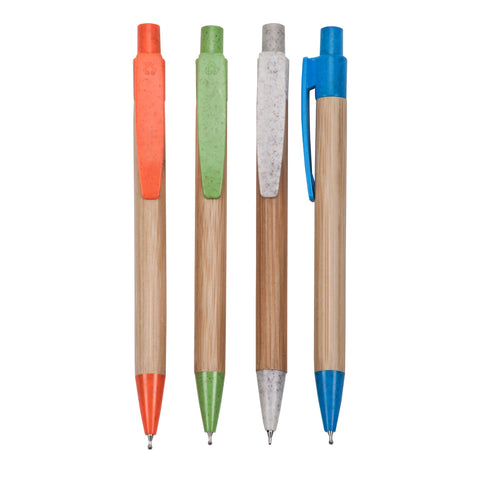 מק"ט: PE6020  עט אקולוגי מבמבוק – קונפוס | עט ממוחזר ממותג | עט אקולוגי ראש סיכה | עט מבמבוק לפרסום 
