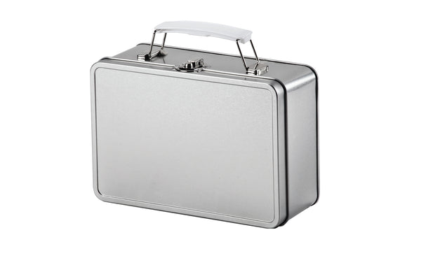 מזוודה ממתכת עם ידית נשיאה ואבזם נעילה מזוודת אלומיניום קופסת מזוודה ממתכת.
