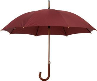 TX7505 מטריות ממותגות לפרסום מטריה עם לוגו לפרסום מטריה ידית סבא מעץ 