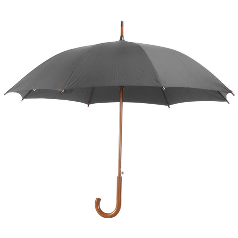 TX7505 מטריות ממותגות לפרסום מטריה עם לוגו לפרסום מטריה ידית סבא מעץ 