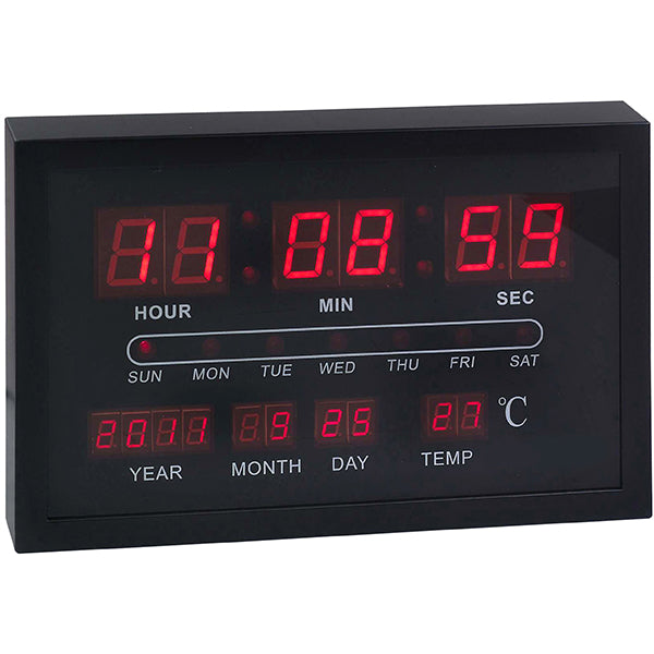 שעון קיר דיגיטלי תאריכון שעון תאריכון דיגיטלי לקיר 