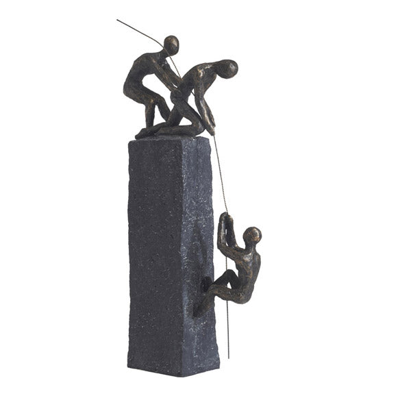פסלים מעוצבים פסל לשאוף לפסגה פסל מדרגות   דגם: za3619  פסל אומנותי "ביחד מנצחים" מבית פסלי היוקרה "GRACIA GALLERY