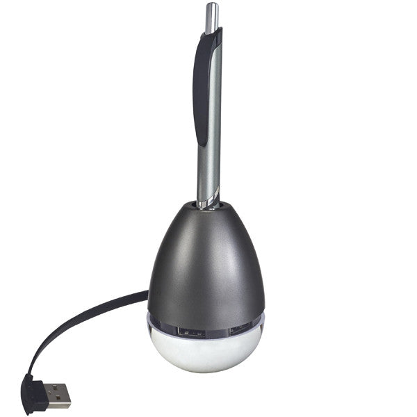 עט מפצל USB 2.0 במעמד מתנדנד כולל עט