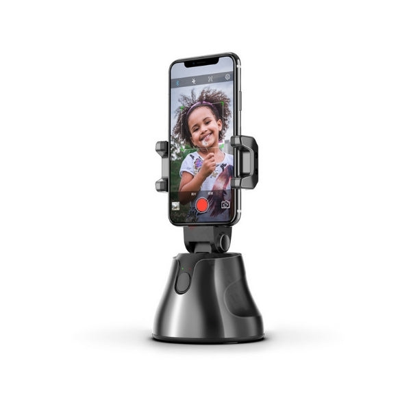 מעמד טלפון חכם, מחזיק טלפון ועוקב אחר אובייקטים מאפשר צילום תמונות ווידאו אוטומטי | מעמד רובוטי מזהה פנים ועוקב ב 360 מעלות