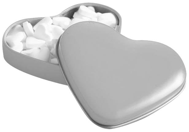 לב קופסת סוכריות בטעם מנטה חריף, ללא סוכר, כשר