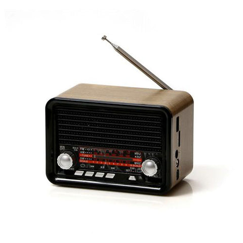 רמקול רטרו רדיו , רדיו וינטז' רדיו בעיצוב של פעם , רדיו רטרו בעיצוב של פעם